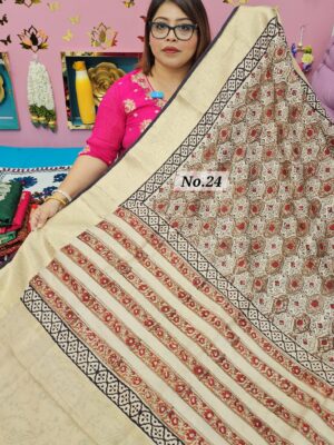 30TH SEP MEGA SALE 2ND LIVE – RUSSIAN KALAMKARI MODAL SILK SAREE (NO.24)