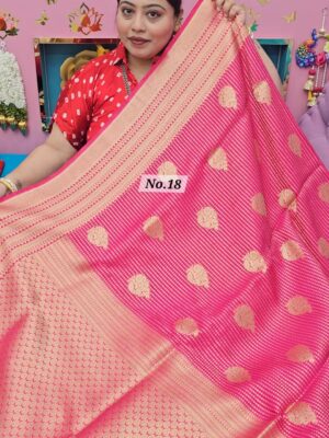 29TH SEP MEGA SALE LIVE – GEORGETTE SILK KHADDI SAREE (NO.18)