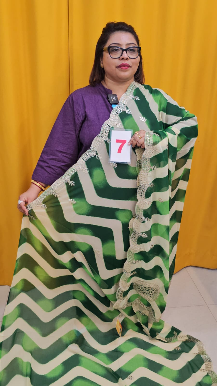 1ST SEP LIVE – MOSS CHIFFON SAREE (NO.7)