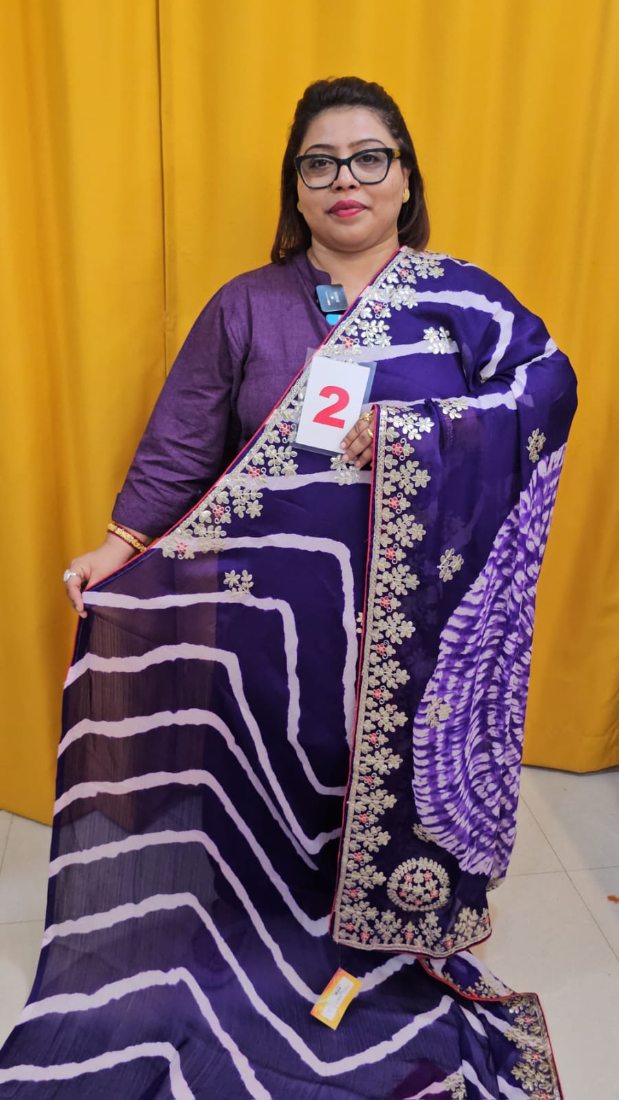 1ST SEP LIVE – MOSS CHIFFON SAREE (NO.2)