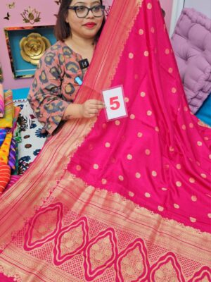 3RD SEP LIVE – PURE CREPE NIMZARI KHADDI SAREE (NO.5)