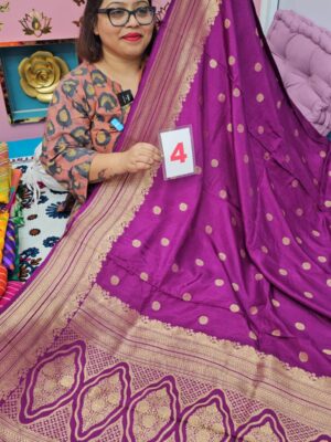 3RD SEP LIVE – PURE CREPE NIMZARI KHADDI SAREE (NO.4)