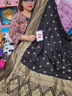 3RD SEP LIVE – PURE CREPE NIMZARI KHADDI SAREE (NO.2)