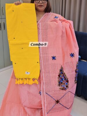 5TH SEP LIVE - KATHA HANDLOOM WITH KHADI COMBO - 9