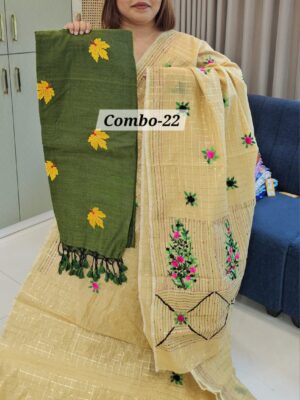 5TH SEP LIVE - KATHA HANDLOOM WITH KHADI COMBO -22