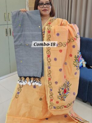 5TH SEP LIVE - KATHA HANDLOOM WITH KHADI COMBO -18