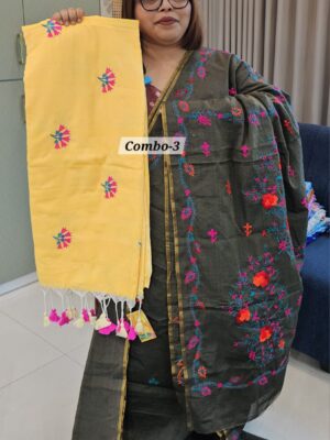 5TH SEP LIVE - KATHA HANDLOOM WITH KHADI COMBO - 3