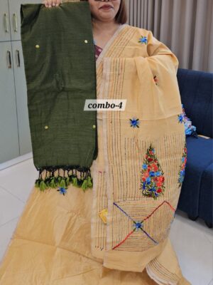5TH SEP LIVE - KATHA HANDLOOM WITH KHADI COMBO - 4