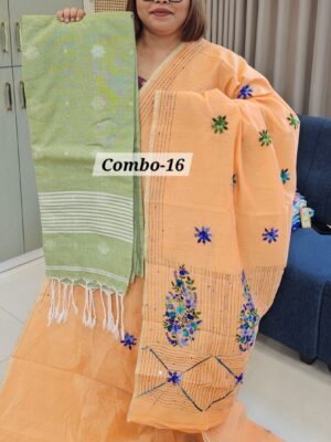 5TH SEP LIVE - KATHA HANDLOOM WITH KHADI COMBO -16