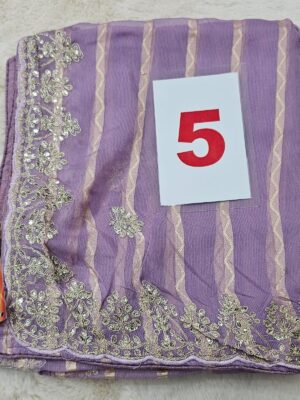 6TH SEP LIVE - MOSS CHIFFON SAREE (NO.5)