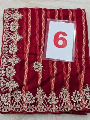 6TH SEP LIVE - MOSS CHIFFON SAREE (NO.6)