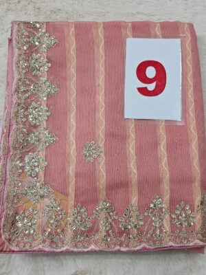 6TH SEP LIVE - MOSS CHIFFON SAREE (NO.9)