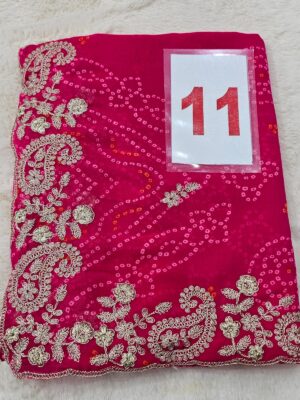 6TH SEP LIVE - MOSS CHIFFON SAREE (NO.11)