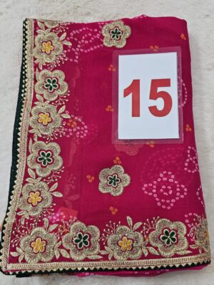 6TH SEP LIVE - MOSS CHIFFON SAREE (NO.15)