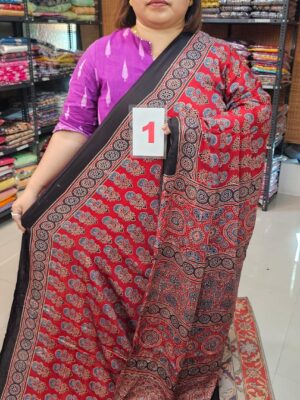 8TH SEP LIVE - DEFECTIVE AJRAKH SAREE (NO.1)