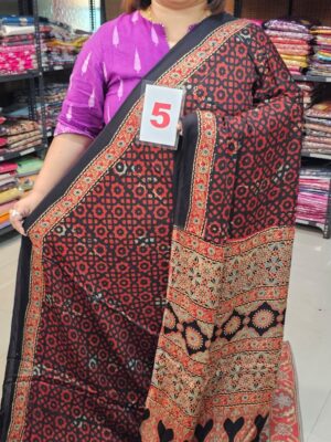 8TH SEP LIVE - DEFECTIVE AJRAKH SAREE (NO.5)