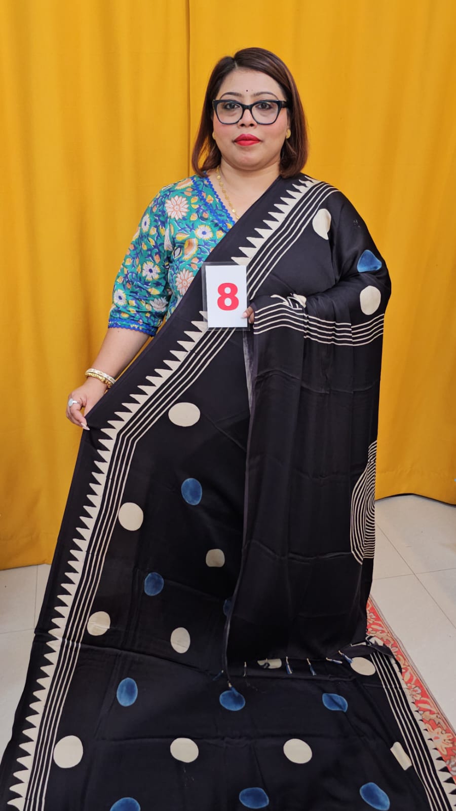13TH SEP LIVE – PURE AJRAKH MODAL SILK SAREE (NO.8)