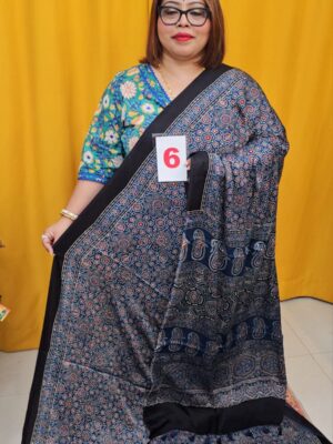 13TH SEP LIVE – PURE AJRAKH MODAL SILK SAREE (NO.6)