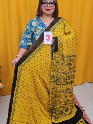 13TH SEP LIVE – PURE AJRAKH MODAL SILK SAREE (NO.3)