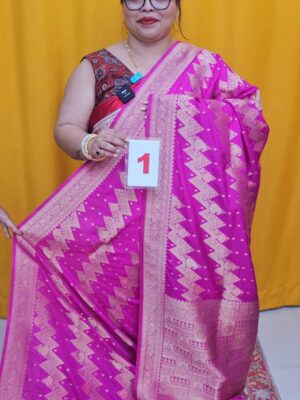 14TH SEP 2ND LIVE – GEORGETTE SILK KHADDI SAREE (NO.1)