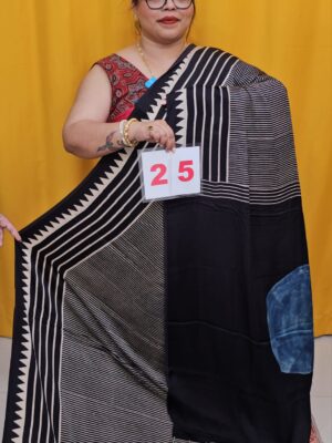 14TH SEP 2ND LIVE –  PURE AJRAKH MODAL SILK SAREE (NO.25)