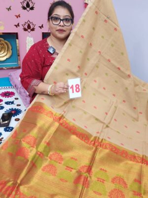 16TH SEP LIVE – PURE HANDLOOM LINEN SAREE (NO.18)