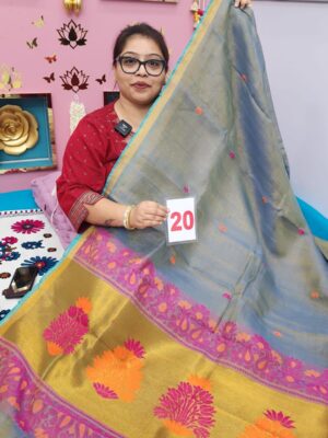 16TH SEP LIVE – PURE HANDLOOM LINEN SAREE (NO.20)