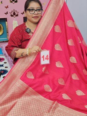 16TH SEP LIVE – TUSSAR CREPE SILK BANARSI SAREE (NO.14)