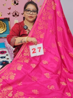 16TH SEP LIVE – GEORGEETE SILK KHADDI SAREE (NO.27)