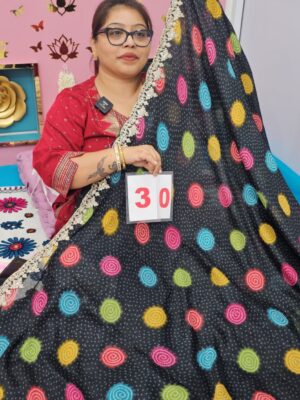 16TH SEP LIVE – MOSS CHIFFON SAREE (NO.30)