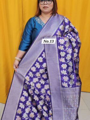 23RD SEP LIVE – GEORGETTE SILK KHADDI SAREE (NO.13)