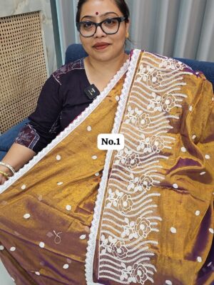 25TH SEP MEGA SALE LIVE – KHADI TISSUE SAREE (NO.1)