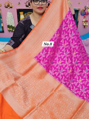 26TH SEP MEGA SALE LIVE – GEORGETT SILK KHADDI SAREE (NO.8)