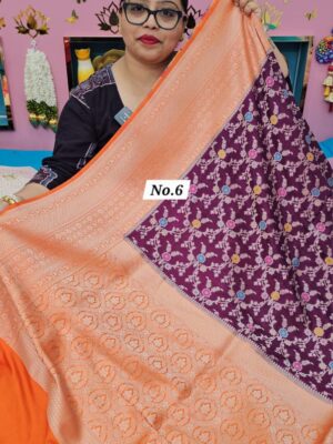 26TH SEP MEGA SALE LIVE – GEORGETT SILK KHADDI SAREE (NO.6)