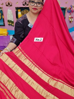 26TH SEP MEGA SALE LIVE – PURE MODAL LAGDI PATTA SAREE (NO.2)