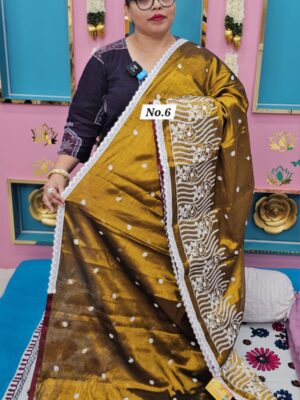 25TH SEP MEGA SALE LIVE – KHADI TISSUE SAREE (NO.6)
