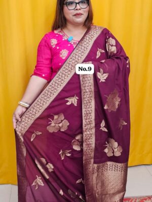 28TH SEP 2nd MEGA SALE LIVE – RUSSIAN CREPE MODAL SILK SAREE (NO.9)