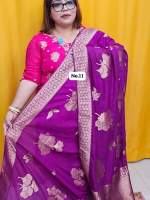 28TH SEP 2nd MEGA SALE LIVE – RUSSIAN CREPE MODAL SILK SAREE (NO.11)