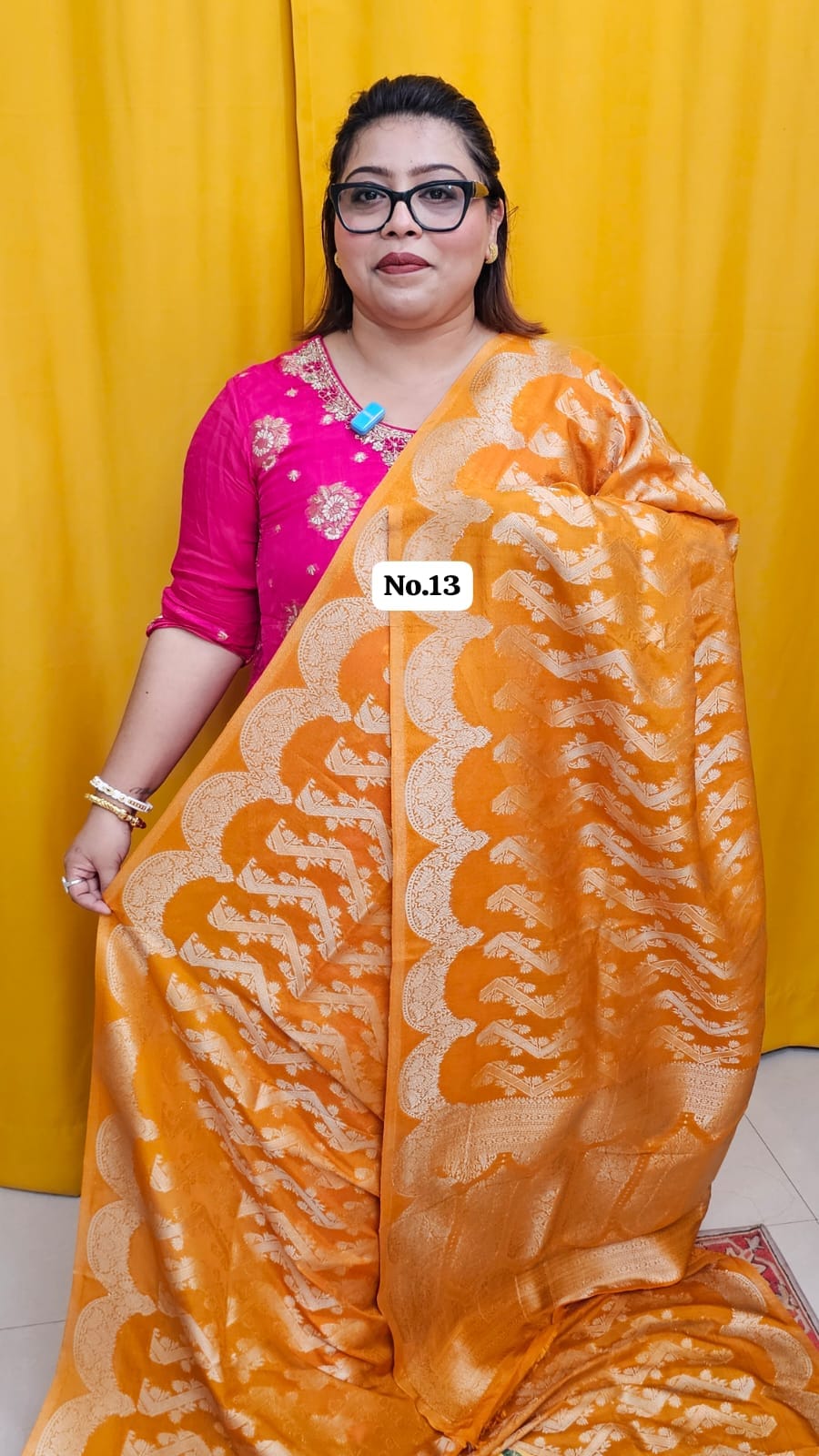 28TH SEP 2nd MEGA SALE LIVE – RUSSIAN CREPE MODAL SILK SAREE (NO.13)