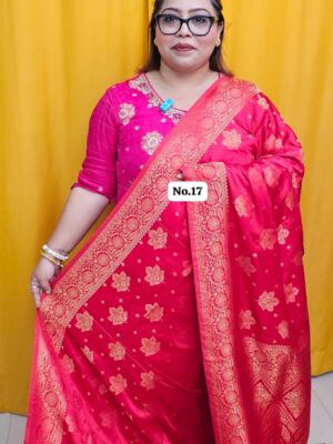 28TH SEP 2nd MEGA SALE LIVE – RUSSIAN CREPE MODAL SILK SAREE (NO.17)