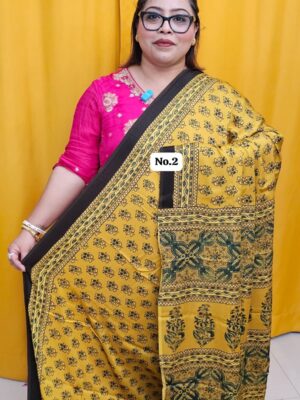 28TH SEP 2nd MEGA SALE LIVE – PURE AJRAKH MODAL SILK SAREE (NO.2)
