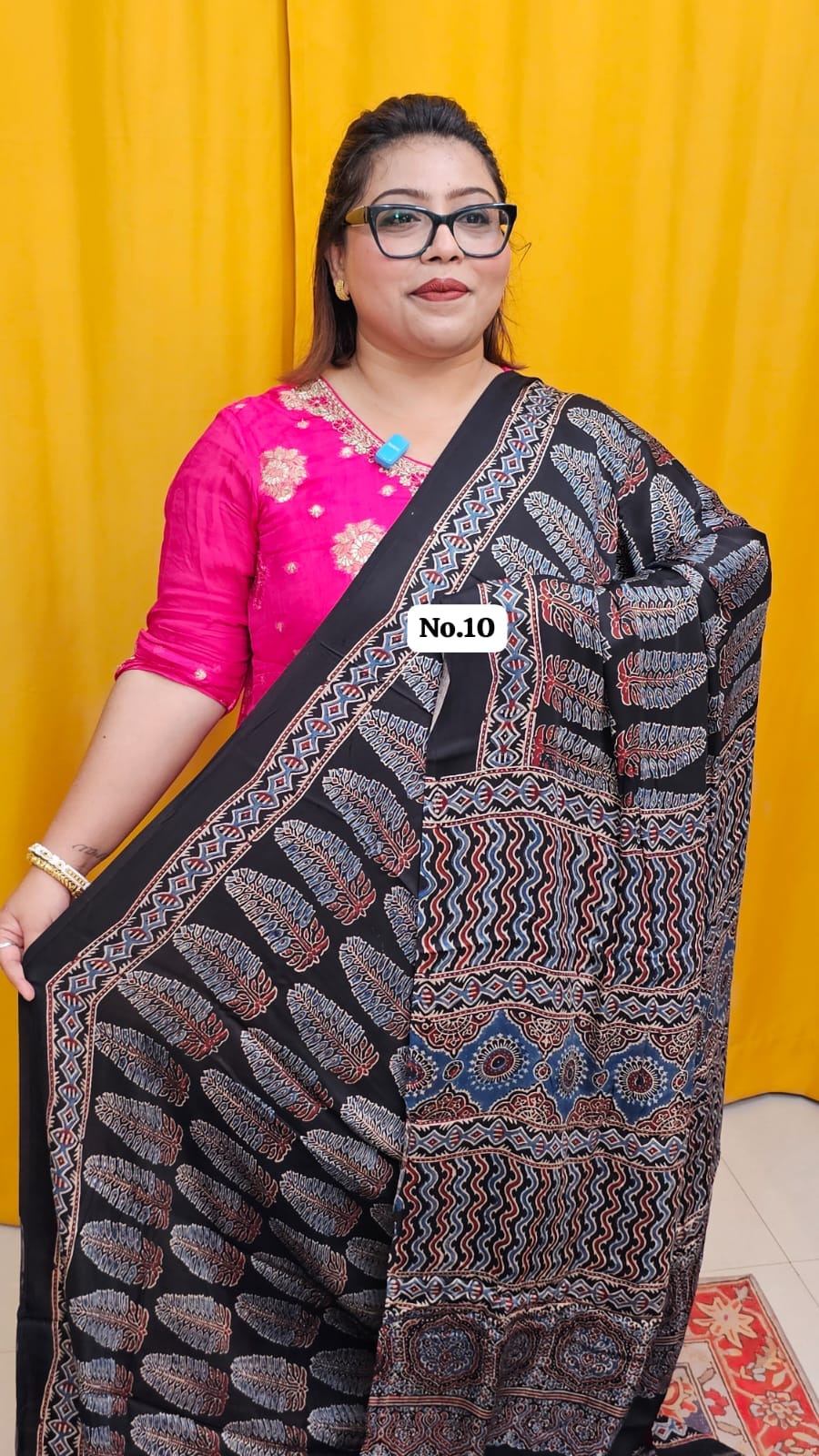 28TH SEP 2nd MEGA SALE LIVE – PURE AJRAKH MODAL SILK SAREE (NO.10)