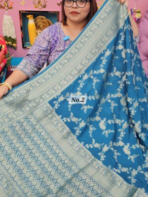 3RD OCT MEGA SALE LIVE – GEORGETT SILK KHADDI SAREE (NO.2)