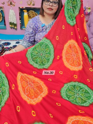 3RD OCT MEGA SALE LIVE – MOSS CHIFFON SAREE (NO.30)