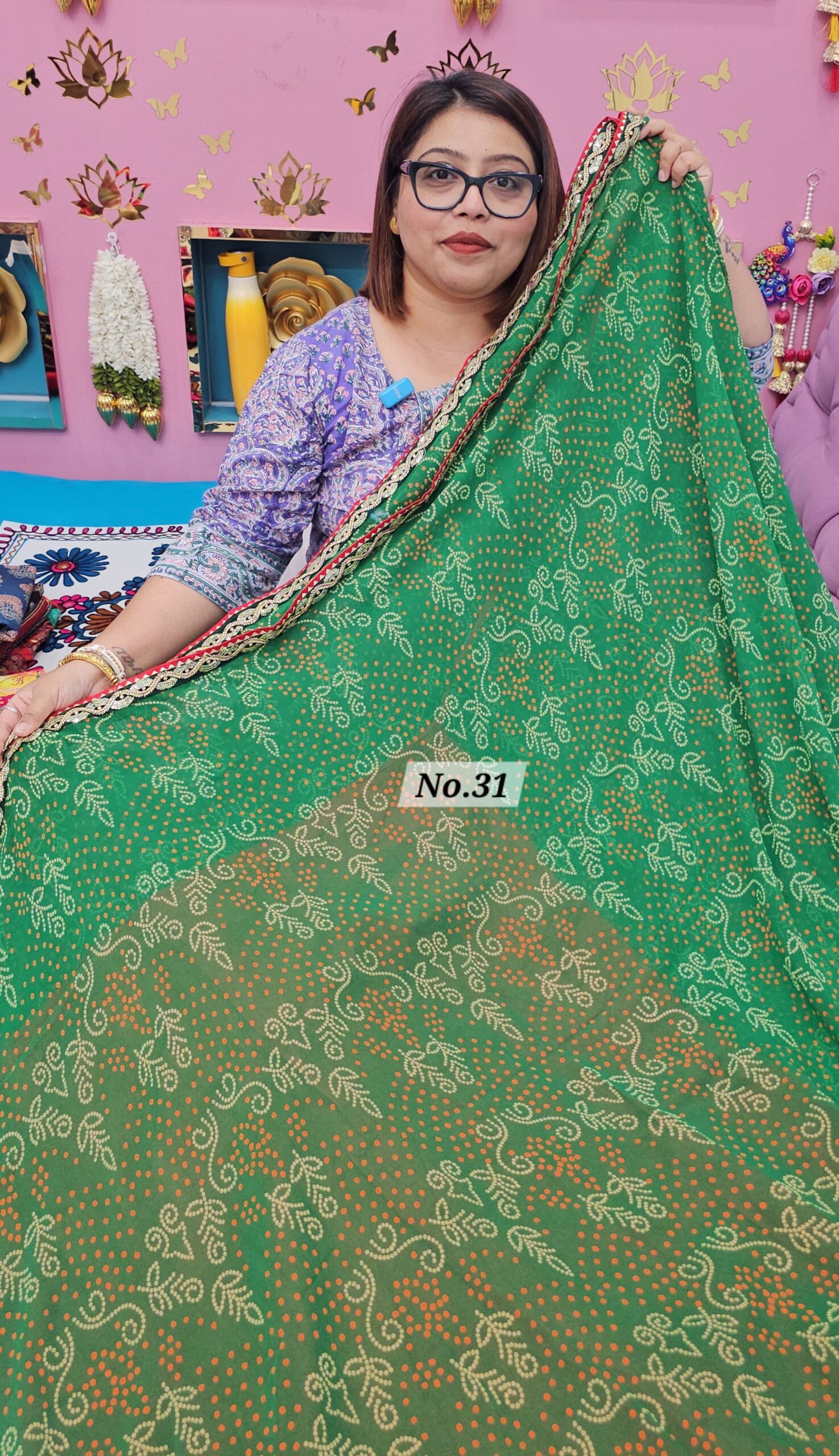 3RD OCT MEGA SALE LIVE – MOSS CHIFFON SAREE (NO.31)