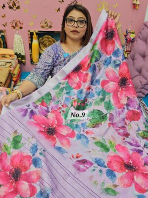 1ST OCT MEGA SALE LIVE – DIGITAL PRINTED SOFT SILK SAREE (NO.9)
