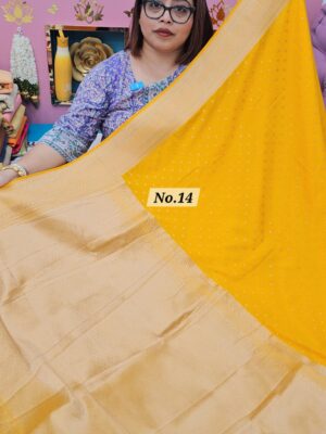 1ST OCT MEGA SALE LIVE – GEORGETTE SILK KHADDI SAREE (NO.14)