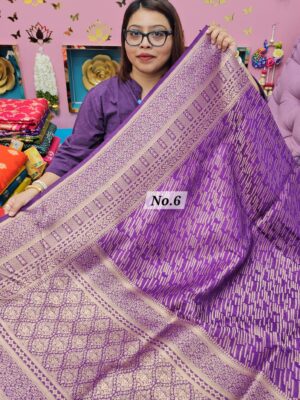 2ND OCT MEGA SALE LIVE – GEORGETT SILK KHADDI SAREE (NO.6)