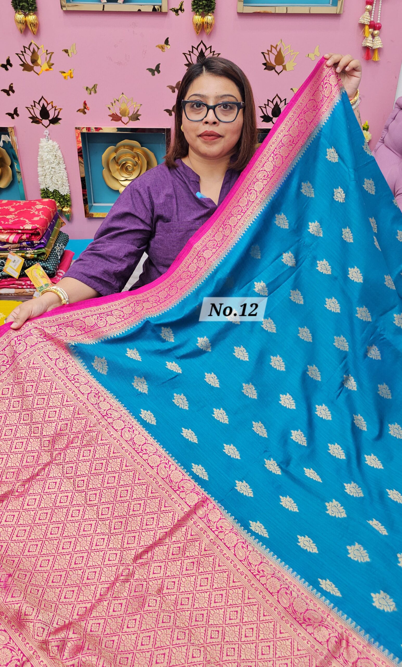 2ND OCT MEGA SALE LIVE – SOFT MATKA TUSSAR SILK SAREE (NO.12)