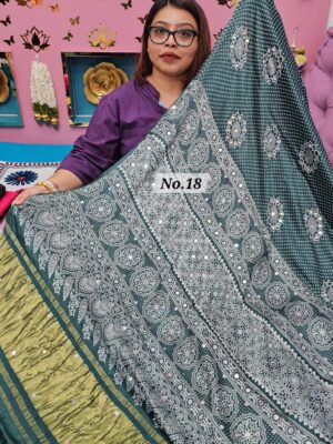 2ND OCT MEGA SALE LIVE – GAZZI MODAL LAGDI PATTA SAREE (NO.18)